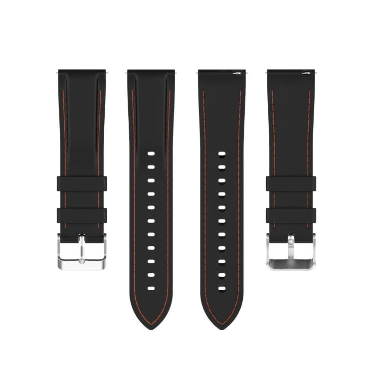 Watch Strap Replacement, 22mm Width , Silicone, Stitched Pattern, Anti-Sweat - Image 8