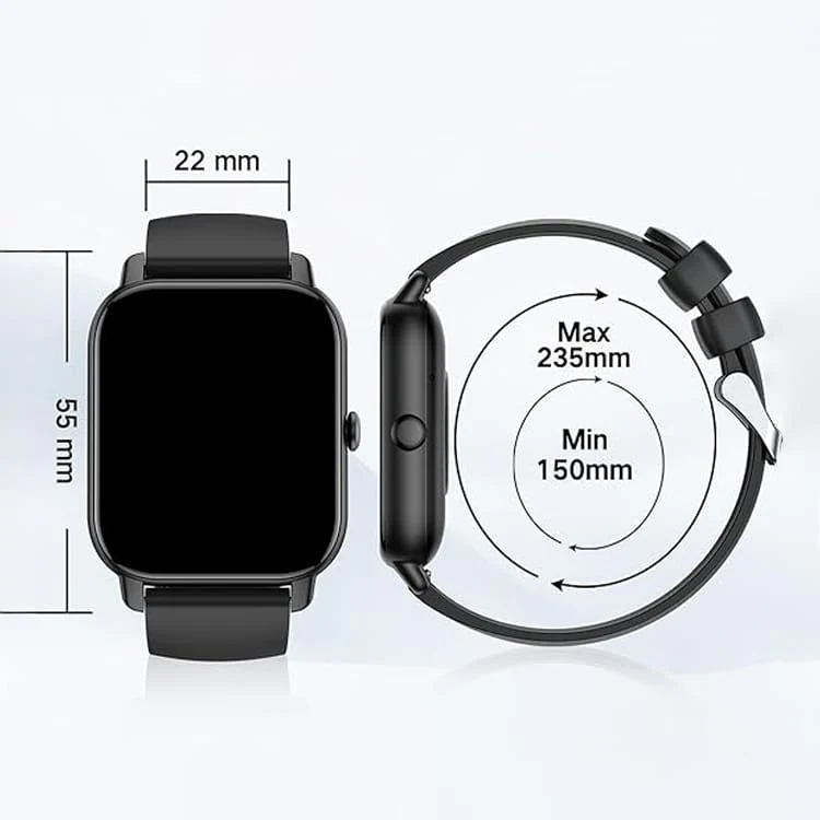 Watch Strap Replacement, 22mm Width , Silicone, Stainless Steel Buckle, Anti-Sweat - Image 6