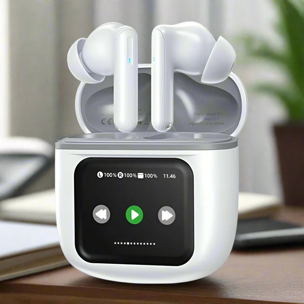 WeKome S12 Wireless Earphones with Smart Screen Charging Case, Auto Connect - Image 10