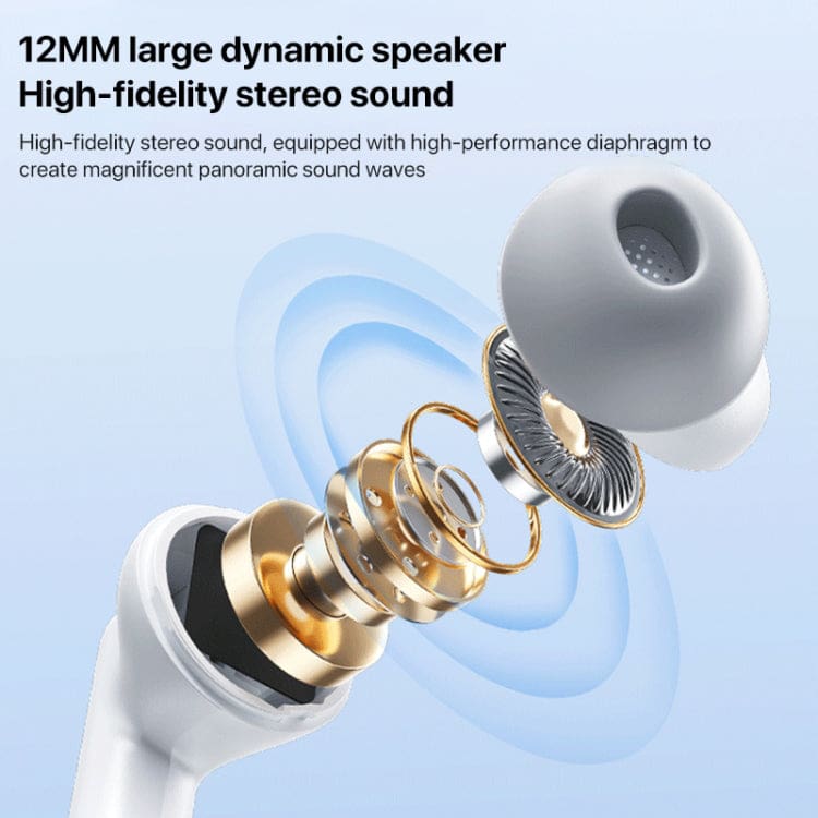 WeKome S12 Wireless Earphones with Smart Screen Charging Case, Auto Connect - Image 5