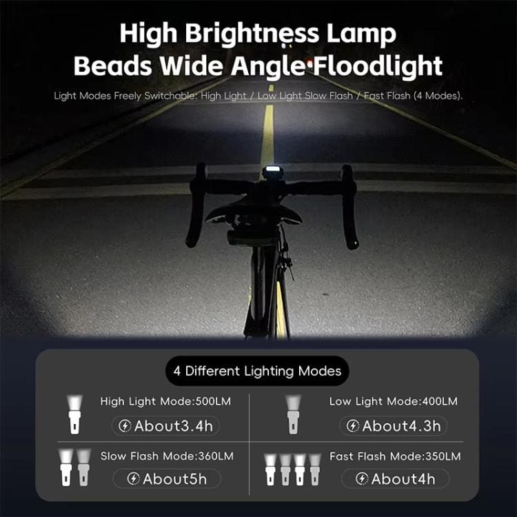 WEST BIKING High-Brightness Bicycle Front Light | Quick Release | Water Resistant Headlight - Image 3