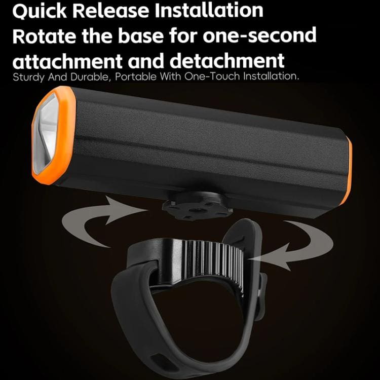 WEST BIKING High-Brightness Bicycle Front Light | Quick Release | Water Resistant Headlight - Image 8