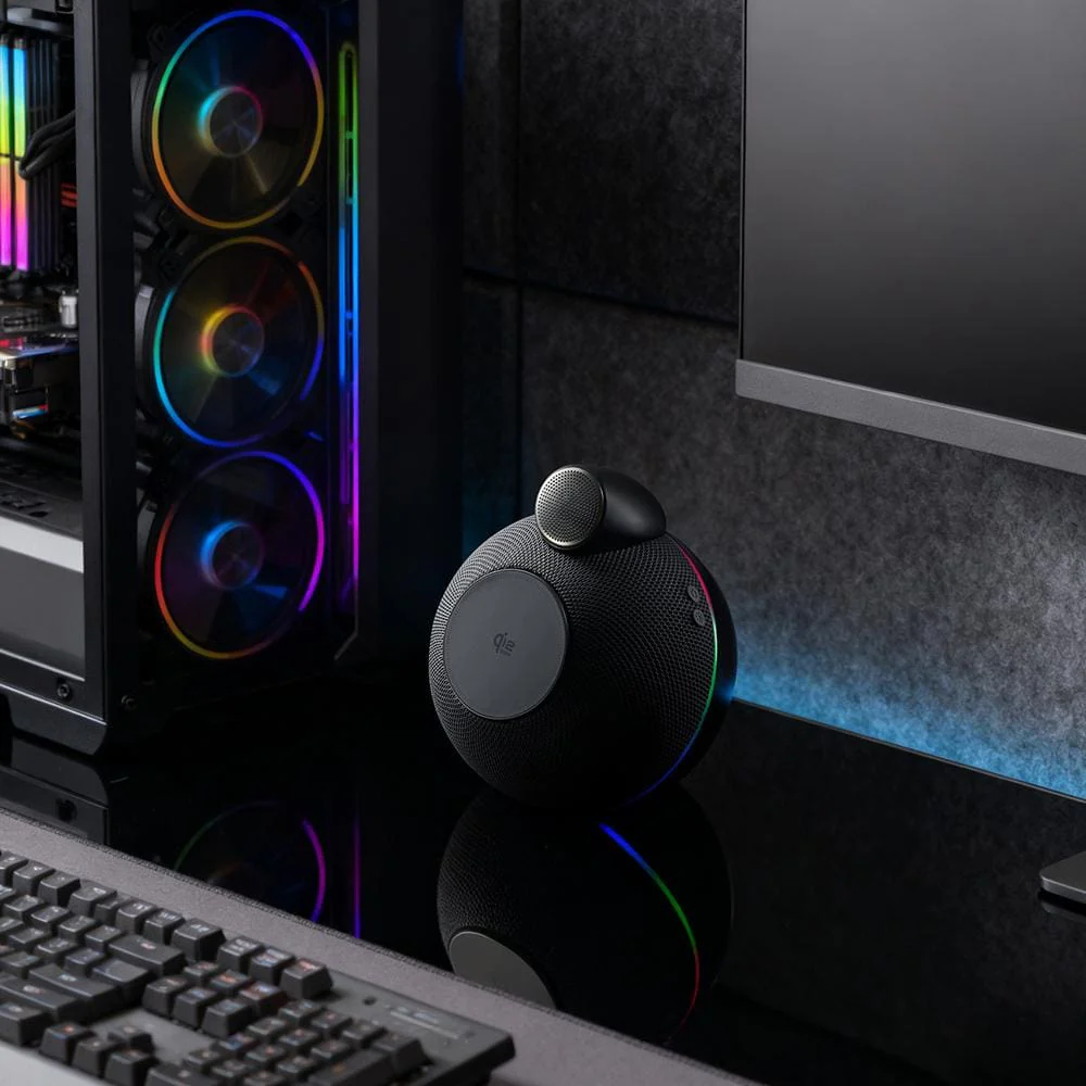 X16 Conch 3-in-1 Wireless Charging Station & 25W BT Speaker with Ambient Ring Light - Image 5