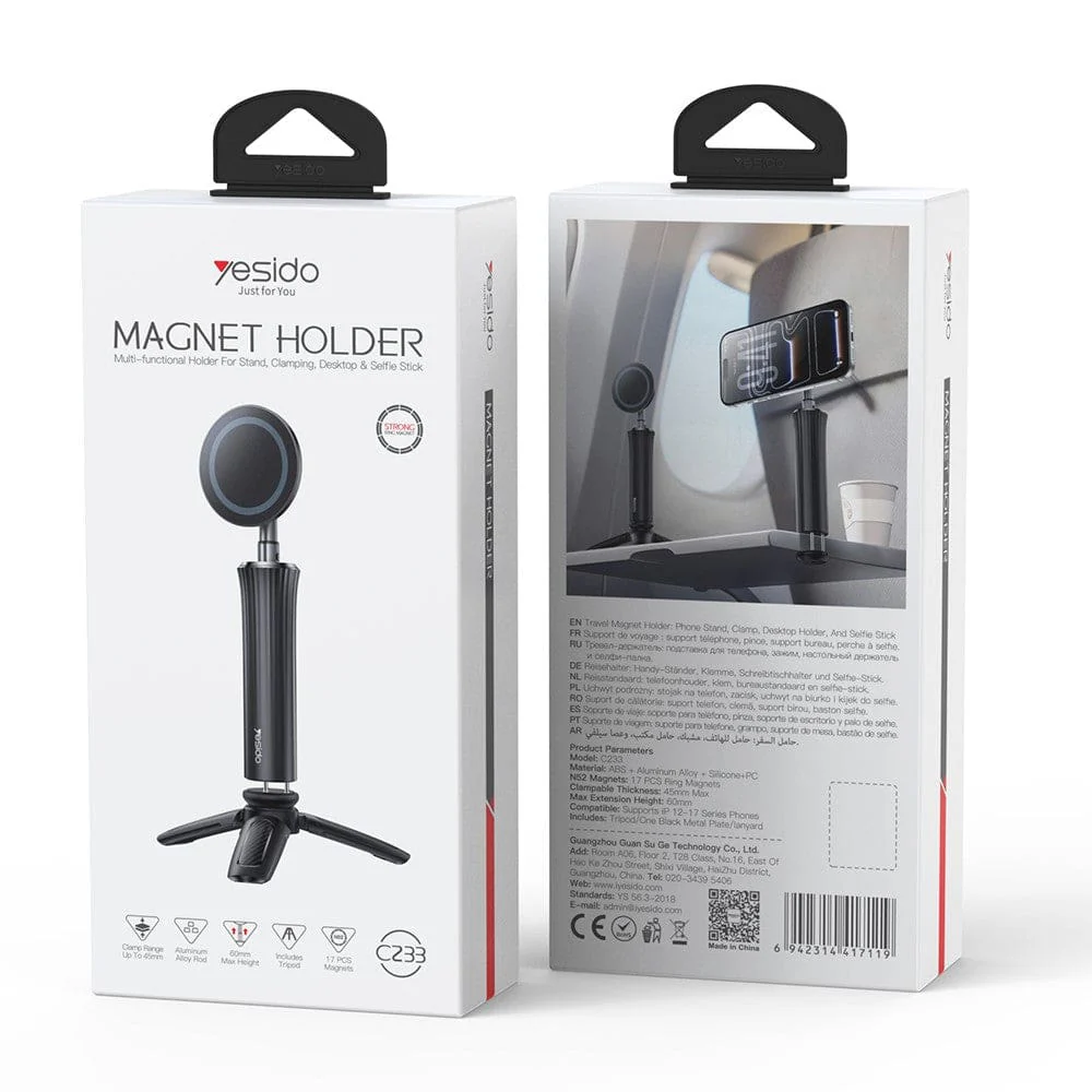 Yesido C233 Magnetic Phone Tripod and Telescopic Desktop Stand - Image 7
