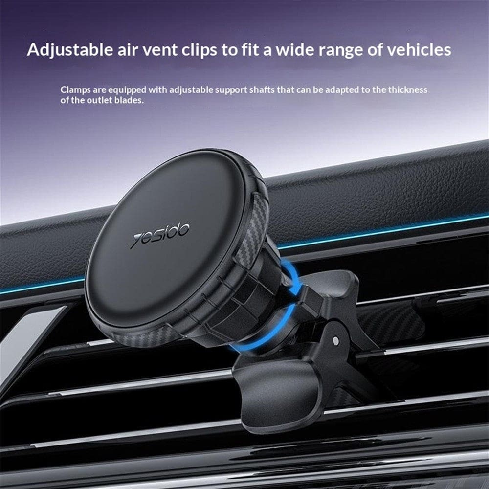 Yesido C234 Magnetic Car Mount – Hawkbill Locking Air Vent Clip & 360° Rotation - Image 3