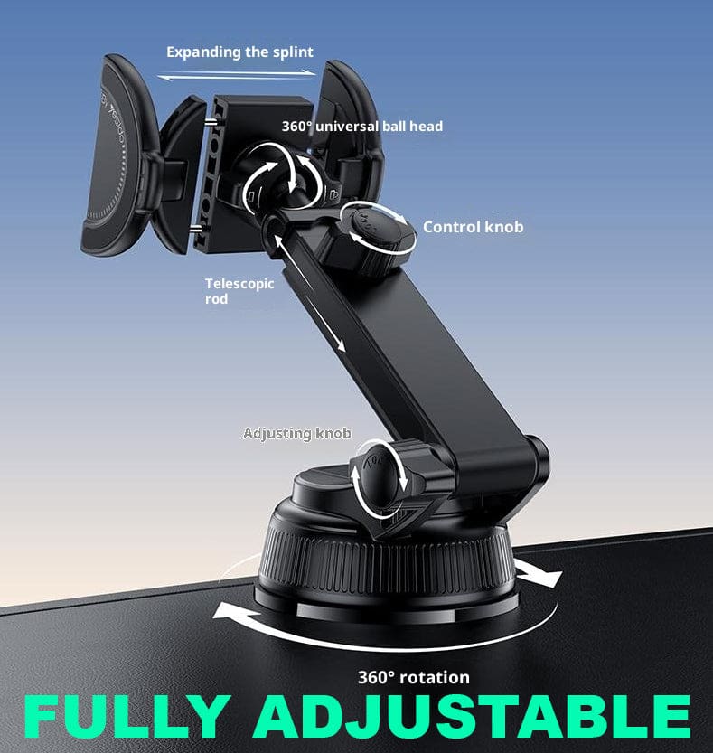 Yesido C280 MagSafe Car Mount | 2-in-1 Clamping or Magnetic - Image 3
