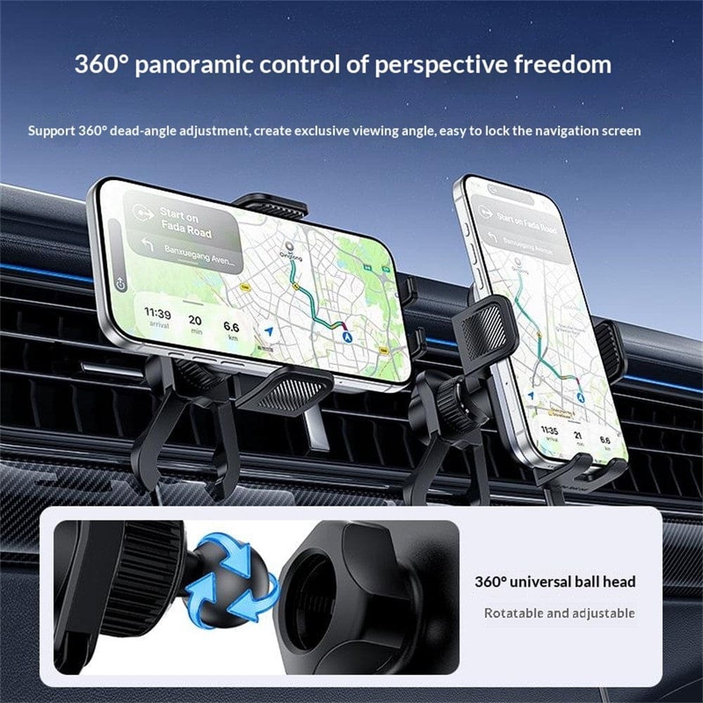 Yesido C318 15W Wireless Charging Mount | 15W Fast Charge Clamping Holder - Image 7