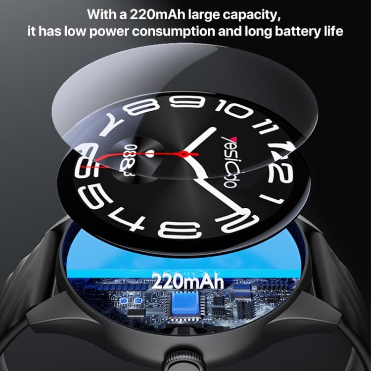 Yesido IO43 1.53" Smart Watch, Bluetooth Calling, Health Monitoring - Image 4