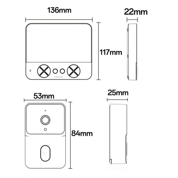 Yesido KM27 | Wireless Video Intercom Doorbell with 4.3-inch HD Display and Night Vision Camera - Image 12
