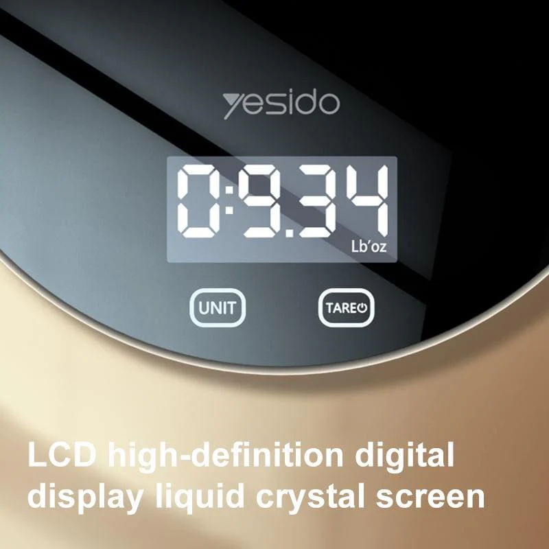 Yesido MG43 Smart Kitchen Scale, 1 To 5000 Grams Range, 4 Point Precision - Image 2