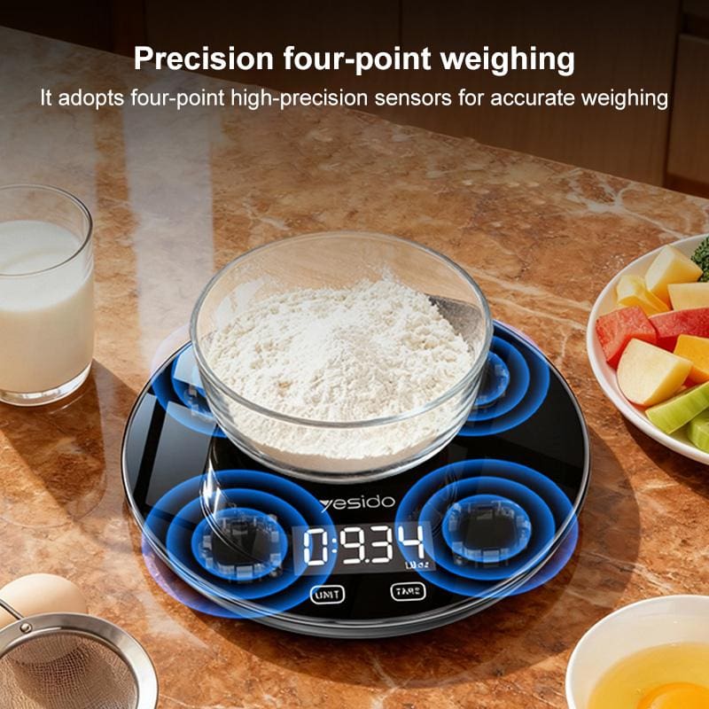 Yesido MG43 Smart Kitchen Scale, 1 To 5000 Grams Range, 4 Point Precision - Image 4