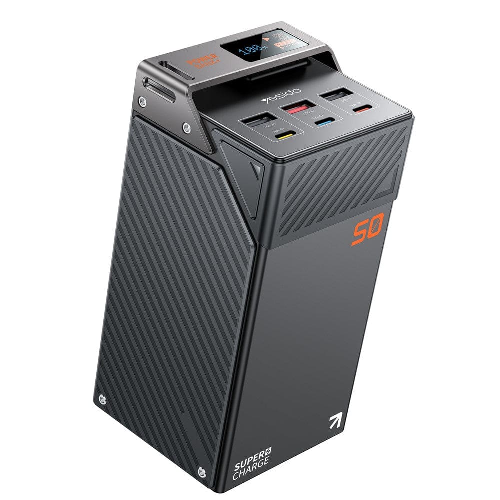 Yesido YP63 50000mAh Power Bank with 6 Output Ports and Digital Display