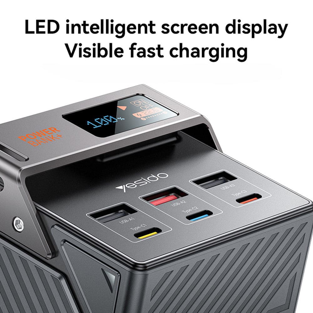 Yesido YP63 50000mAh Power Bank with 6 Output Ports and Digital Display - Image 6
