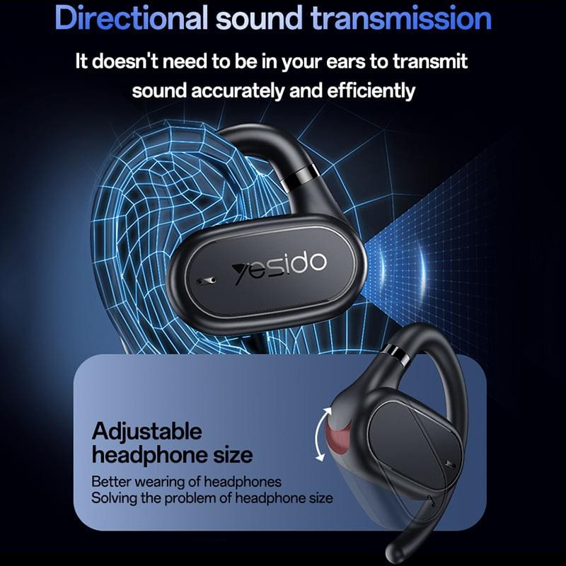 Yesido YSP25 Open-Ear Bluetooth Headphones, Directional Audio, IPX5 Water resistance - Image 5