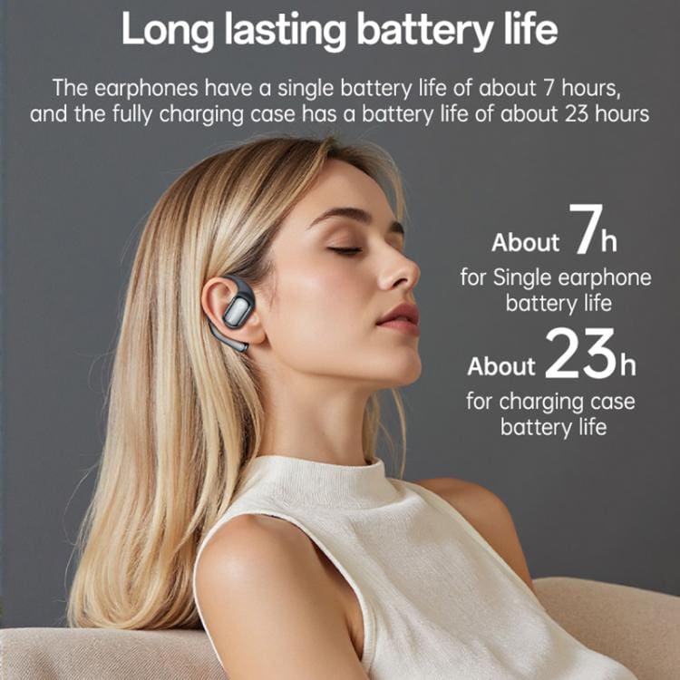 Yesido YSP26 OWS Open Ear Earphones | ENC Noise Reduction Hook Headset with LCD Screen - Image 8