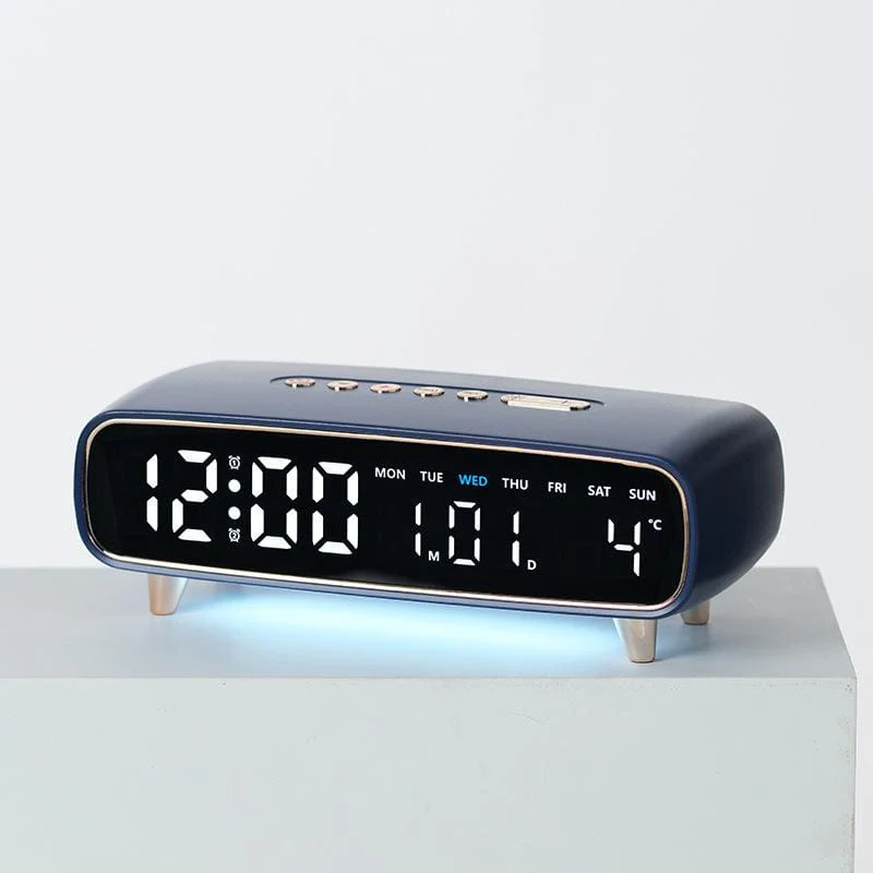YX2819 Multi-Function LED Digital Alarm Clock with Intelligent Night Light and Dual Alarm System