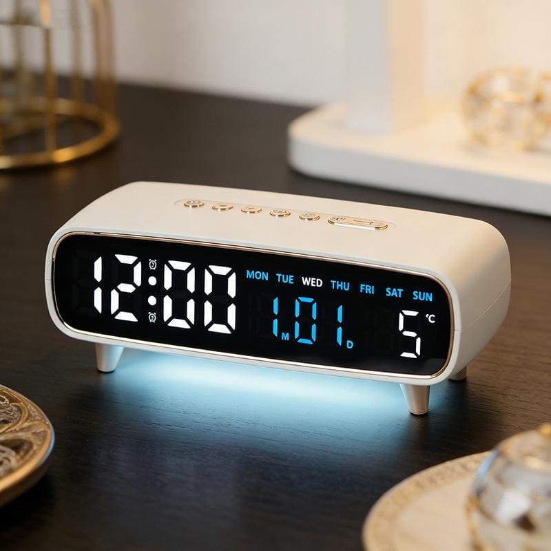 YX2819 Multi-Function LED Digital Alarm Clock with Intelligent Night Light and Dual Alarm System - Image 7