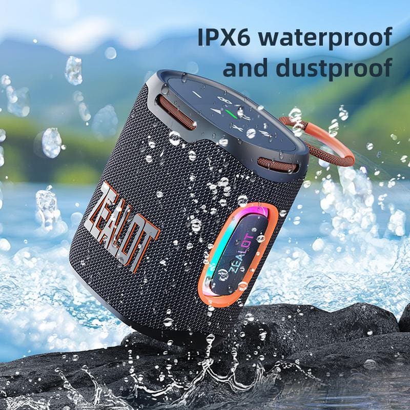 Zealot S122 25W Bluetooth Speaker, LED Lights, 6000mAh Rechargeable Battery - Image 10