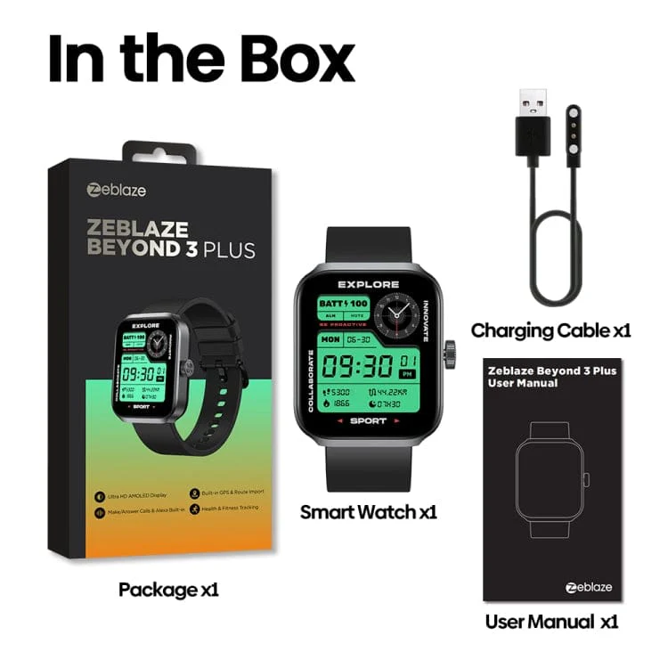 Zeblaze Beyond 3 Plus, 1.78in AMOLED Display GPS Smart Watch, GPS Activity Tracking - Image 13