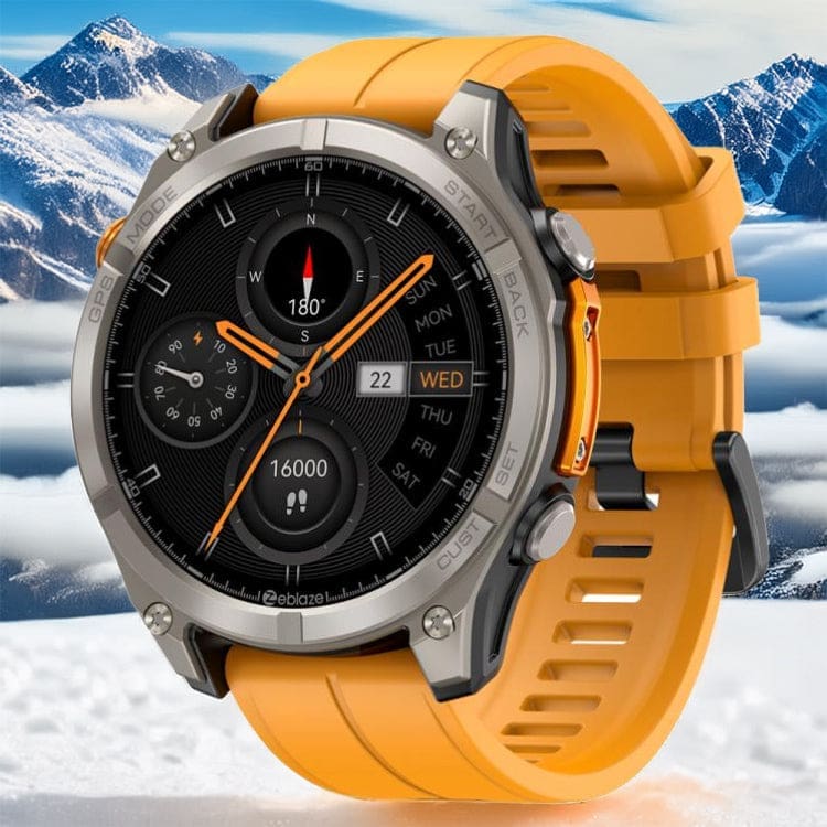 Zeblaze Stratos 4 GPS Rugged Smart Watch | 1.43" AMOLED Display | Bluetooth Voice Calls | 5 ATM