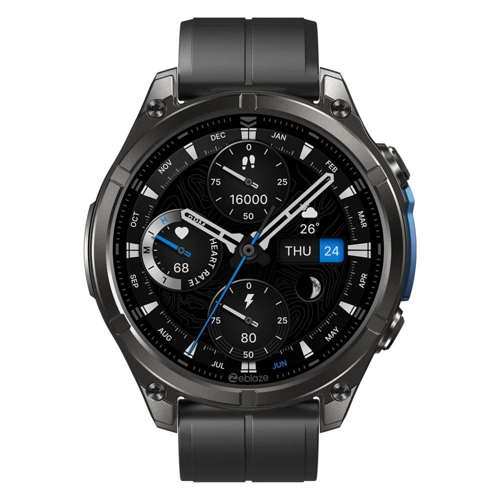 Zeblaze Vibe 8 Rugged Outdoor Smart Watch | 1.43" AMOLED |Built-in Flashlight | 5ATM | IP69K - Image 2