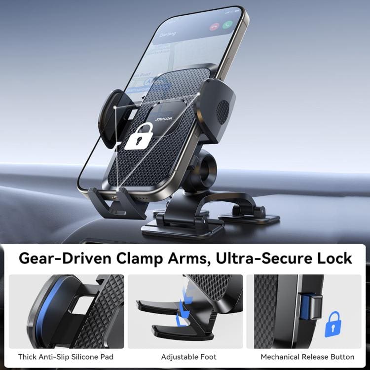 ZS259 Car Phone Cradle, Triple Foot Mount, Auto Grip, Up to 7" screen phones - Image 2